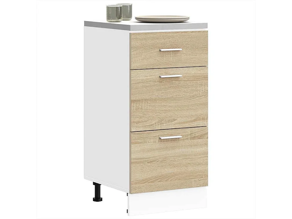 Móvel de chão em carvalho Sonoma 40x46x81,5cm madeira de engenharia