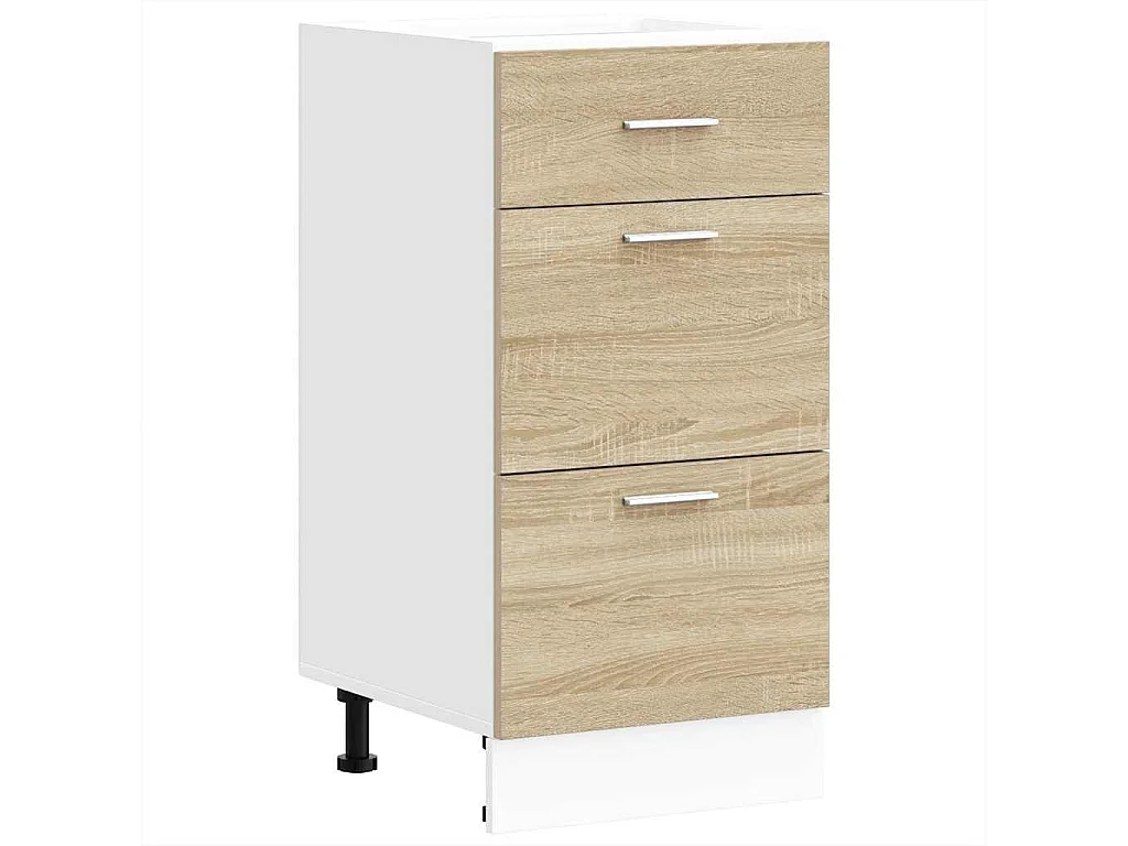 Móvel de chão em carvalho Sonoma 40x46x81,5cm madeira de engenharia