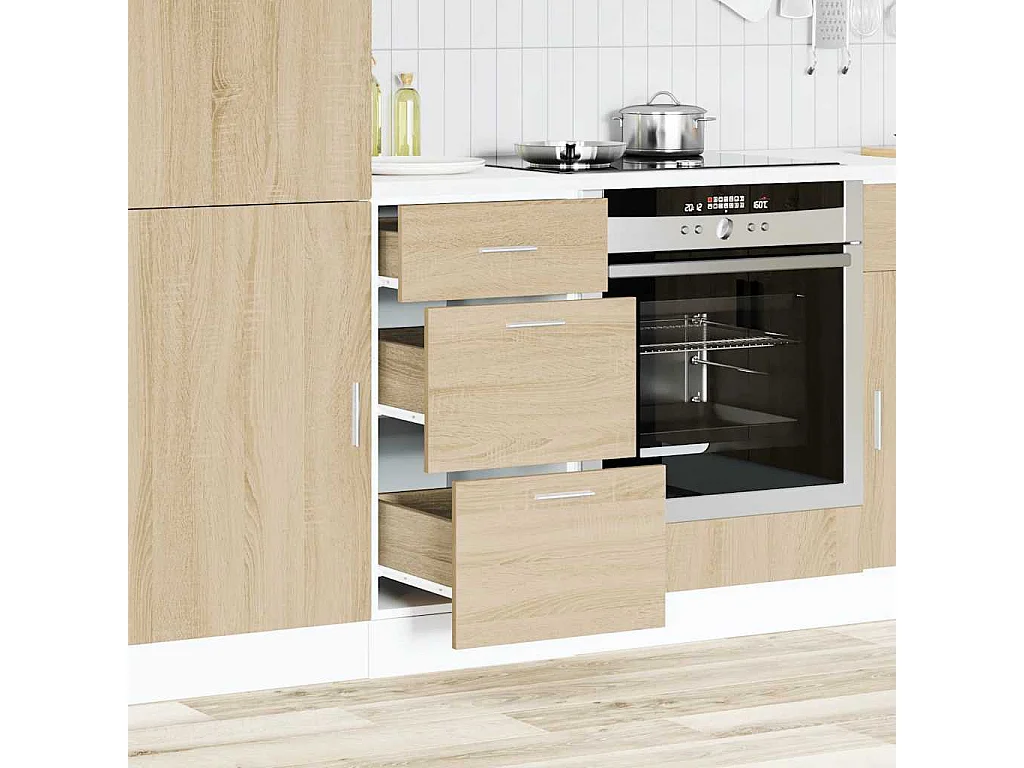 Móvel de chão em carvalho Sonoma 40x46x81,5cm madeira de engenharia