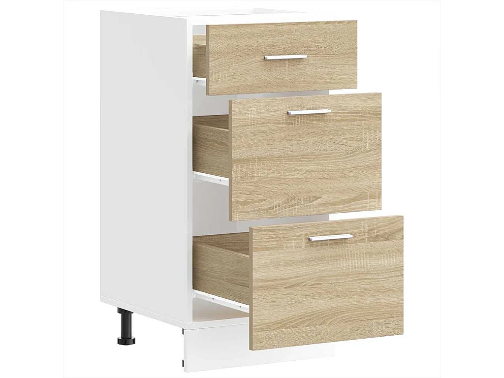 Móvel de chão em carvalho Sonoma 40x46x81,5cm madeira de engenharia