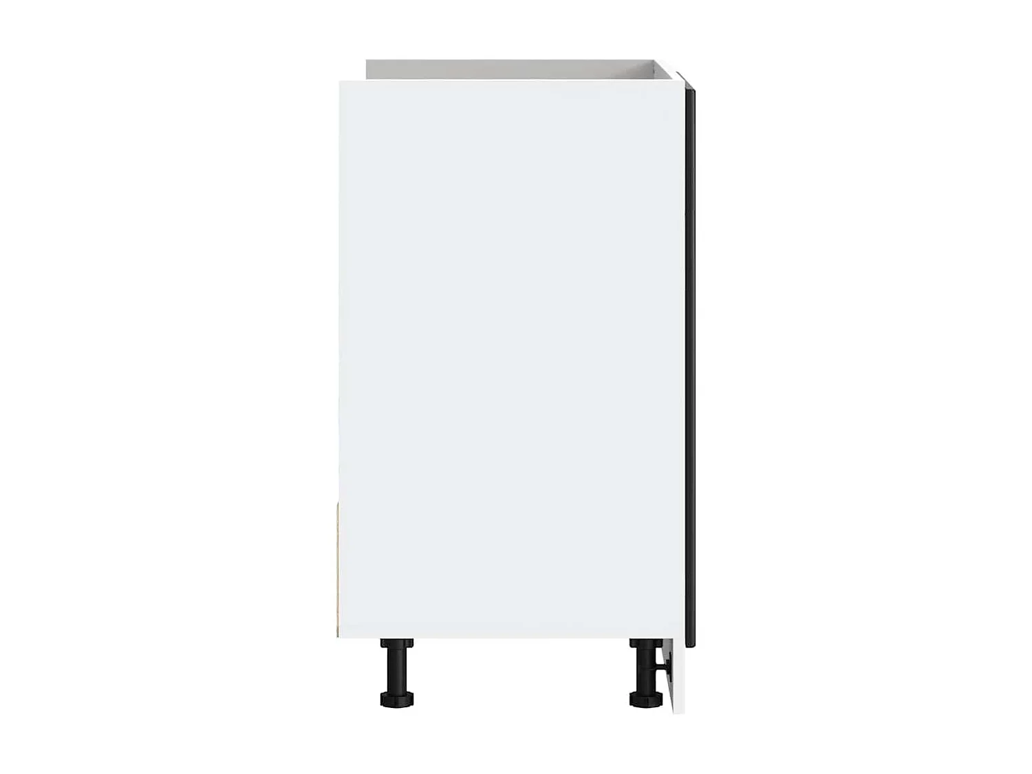 Meuble bas pour évier Porto noir 80x46x81,5 cm bois ingénierie