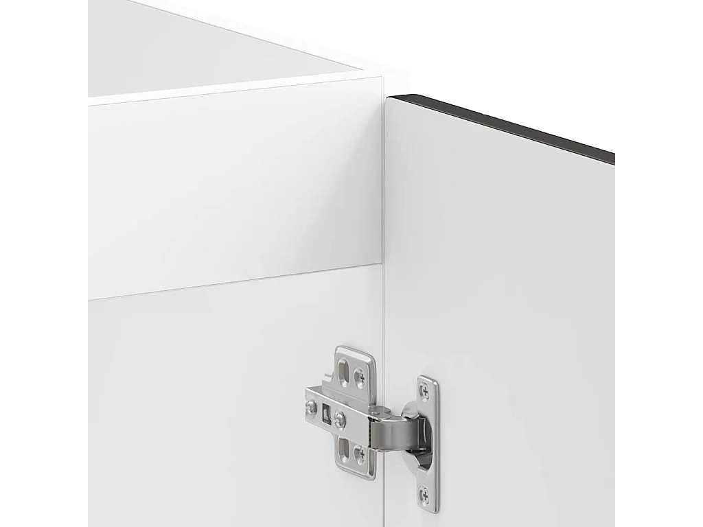 Meuble bas pour évier Porto noir 80x46x81,5 cm bois ingénierie