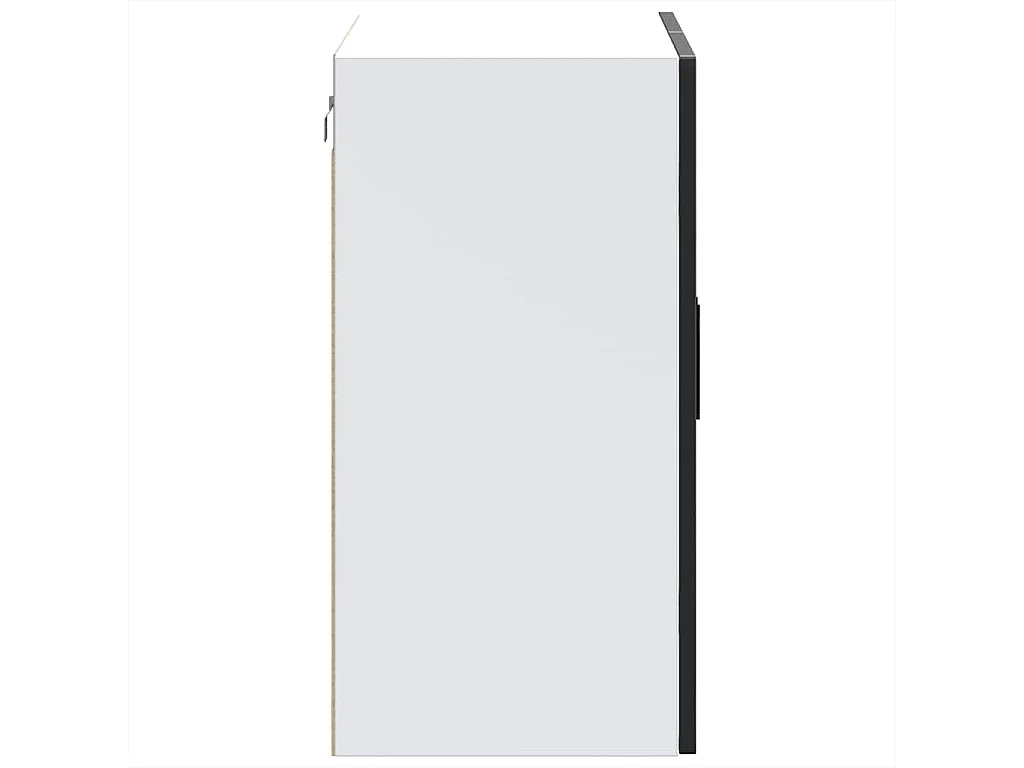 Armoire murale de cuisine avec porte en verre Porto noir