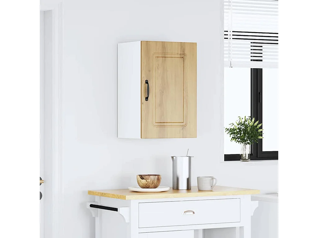 Armoire murale cuisine Kalmar chêne artisanal bois d'ingénierie