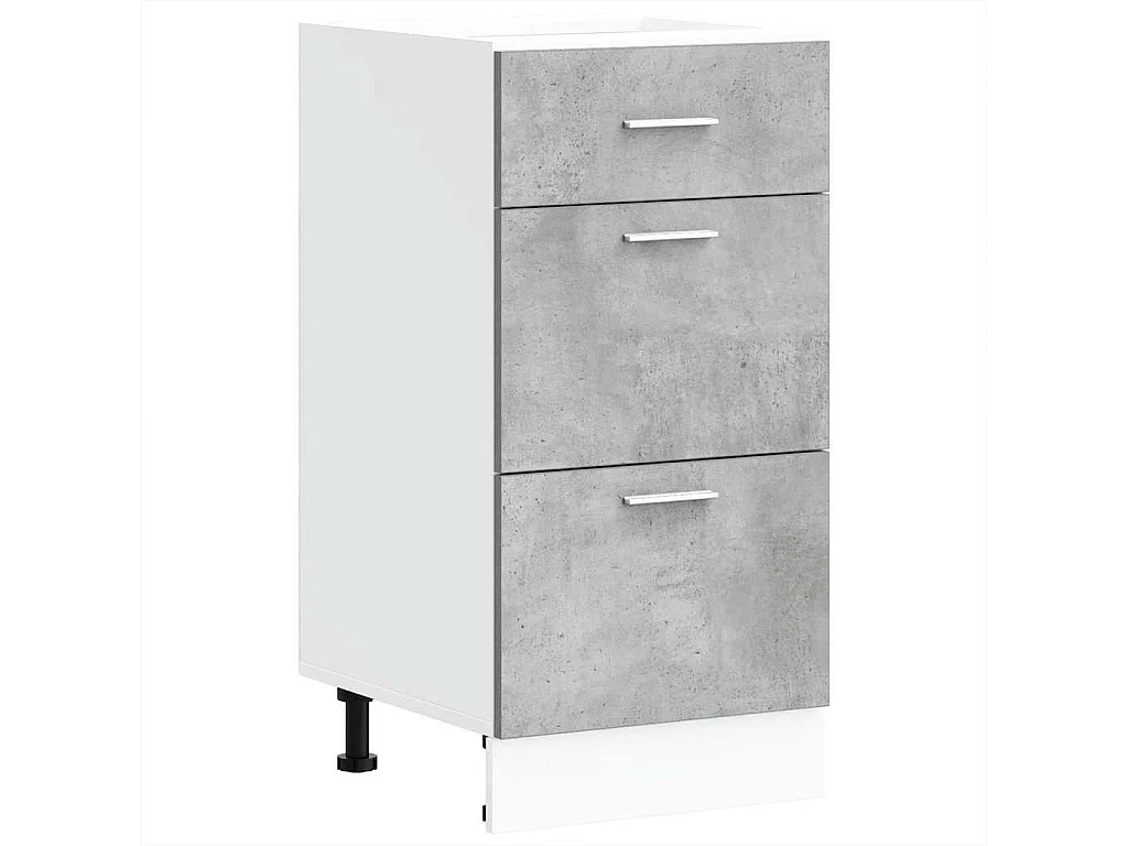 Armoire de plancher gris 40x46x81,5 cm bois d'ingénierie