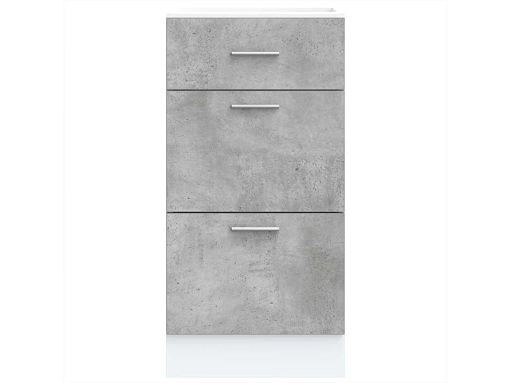 Armoire de plancher gris 40x46x81,5 cm bois d'ingénierie