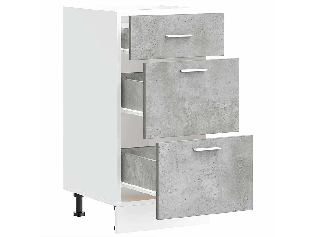 Armoire de plancher gris 40x46x81,5 cm bois d'ingénierie