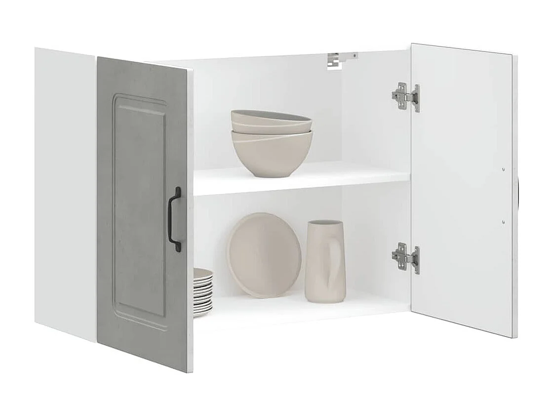 Mobile da cucina Kalmar in cemento grigio legno ingegnerizzato