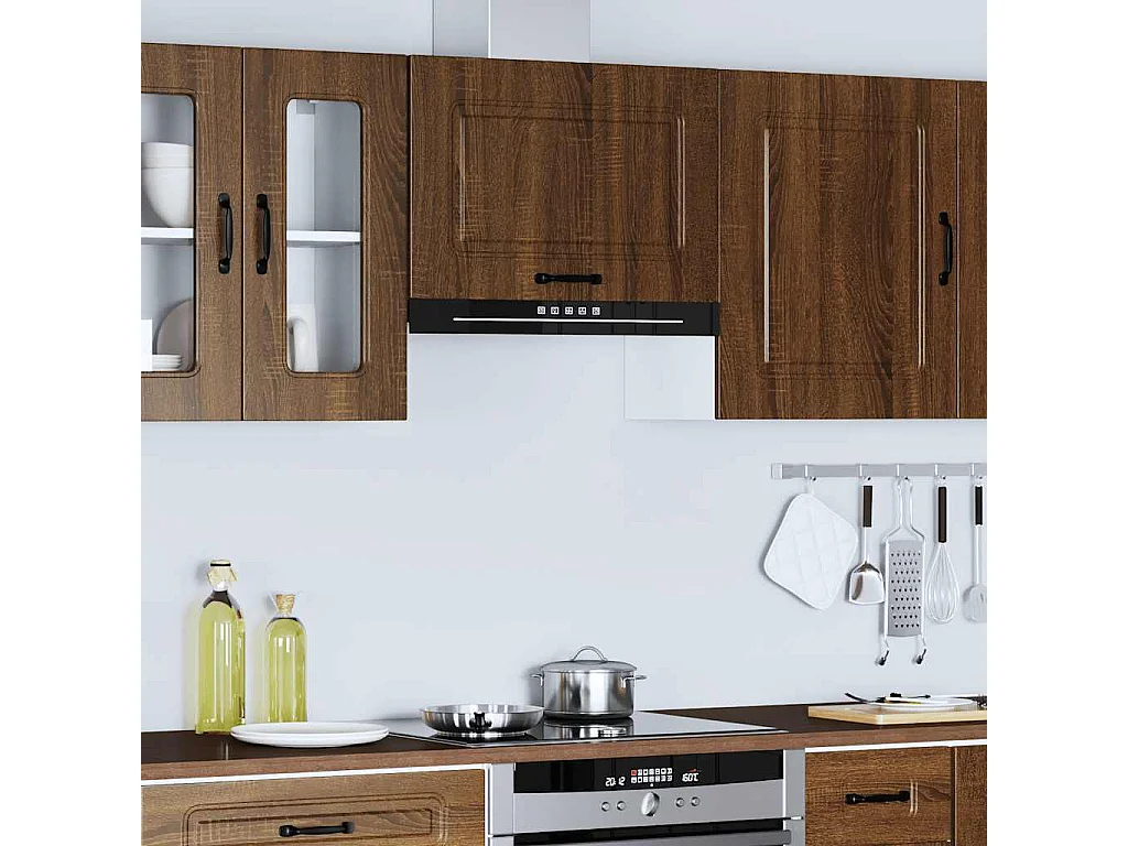 Mobile da cucina Kalmar in rovere marrone, legno ingegnerizzato