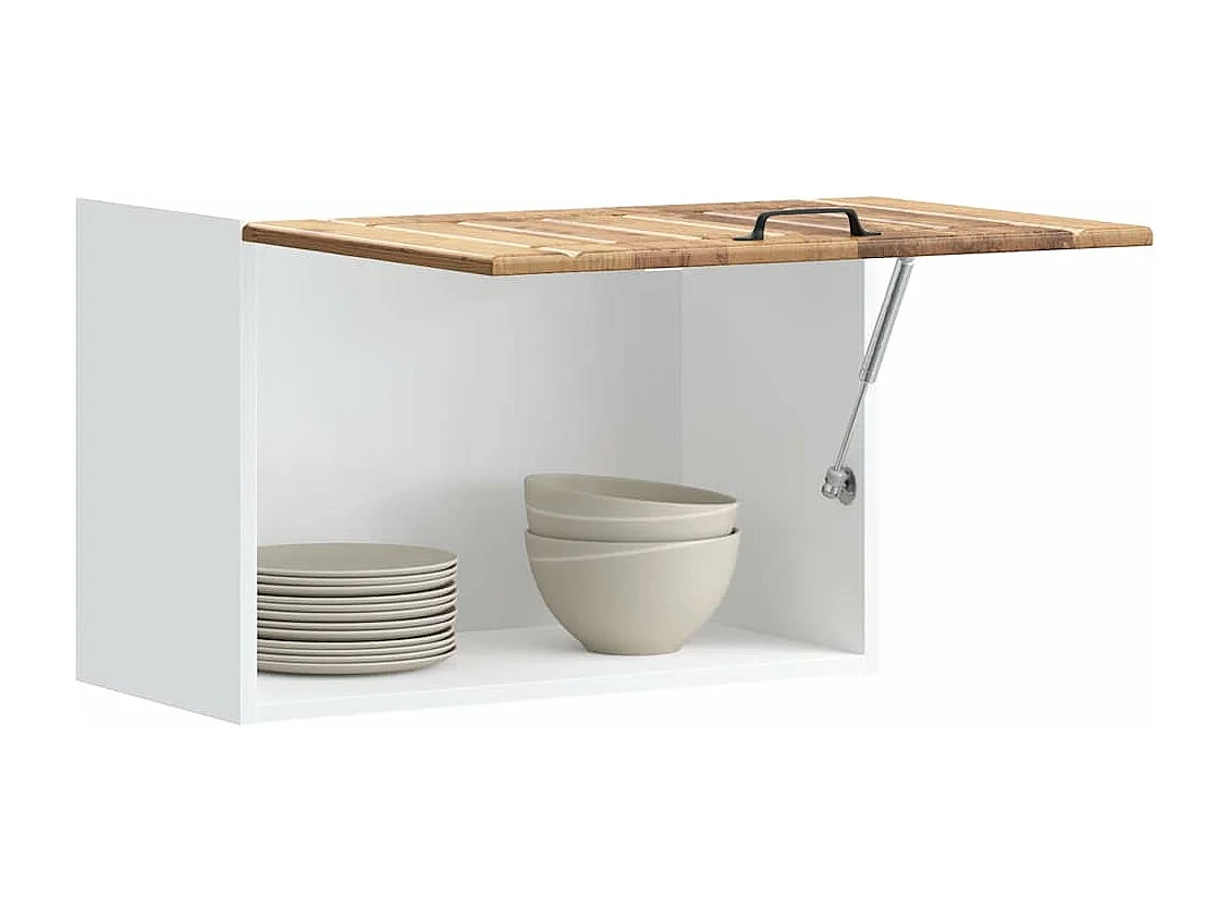 Armoire murale de cuisine Lucca vieux bois bois ingénierie