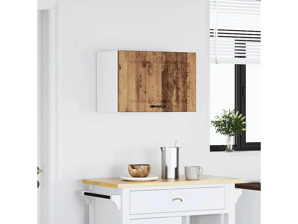 Armoire murale de cuisine Lucca vieux bois bois ingénierie