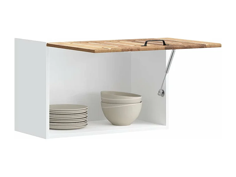 Armoire murale de cuisine Lucca vieux bois bois ingénierie