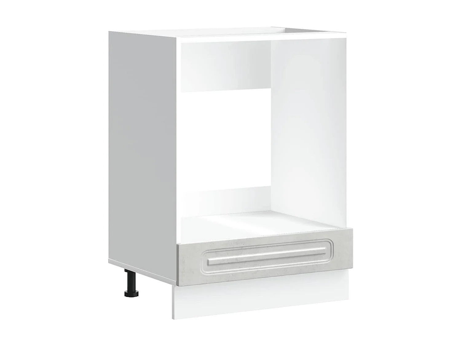 Armoire à four Kalmar gris béton bois d'ingénierie