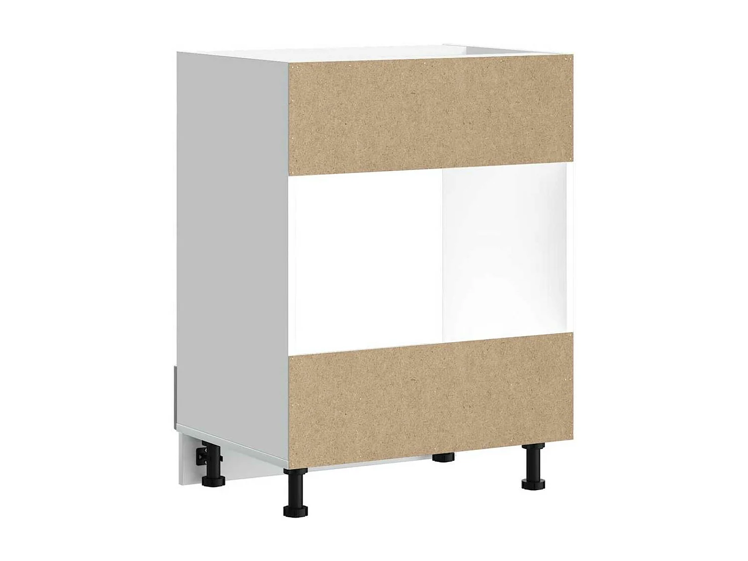 Armoire à four Kalmar gris béton bois d'ingénierie