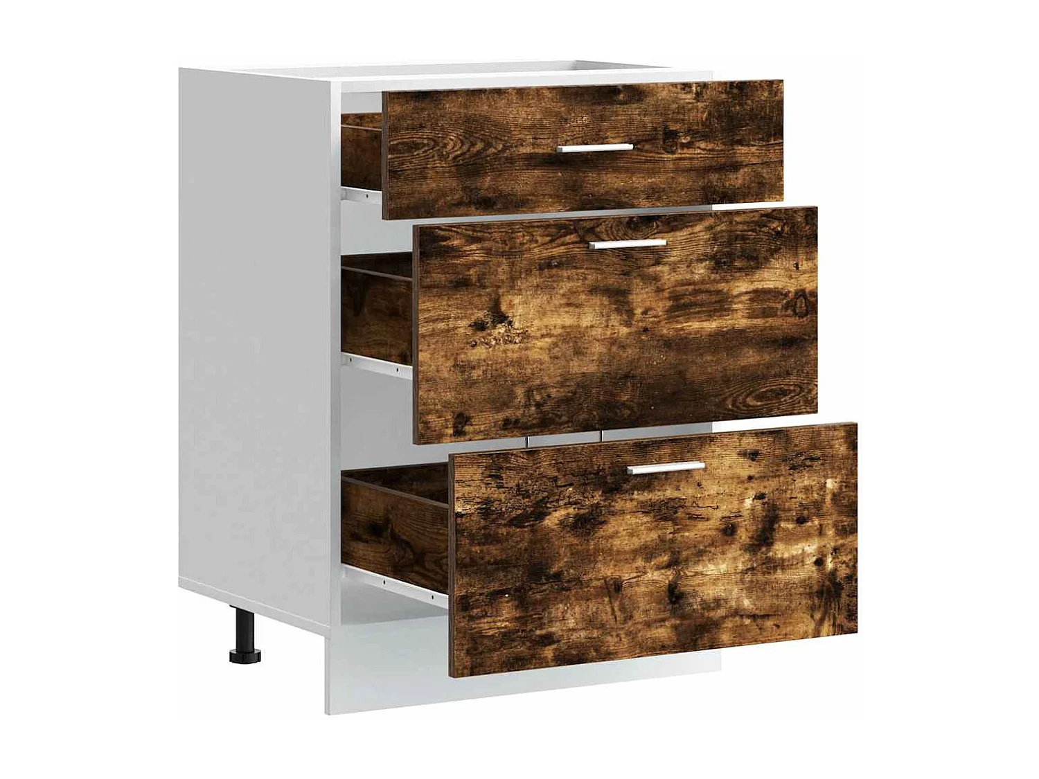 Armoire de cuisine chêne fumé bois d'ingénierie