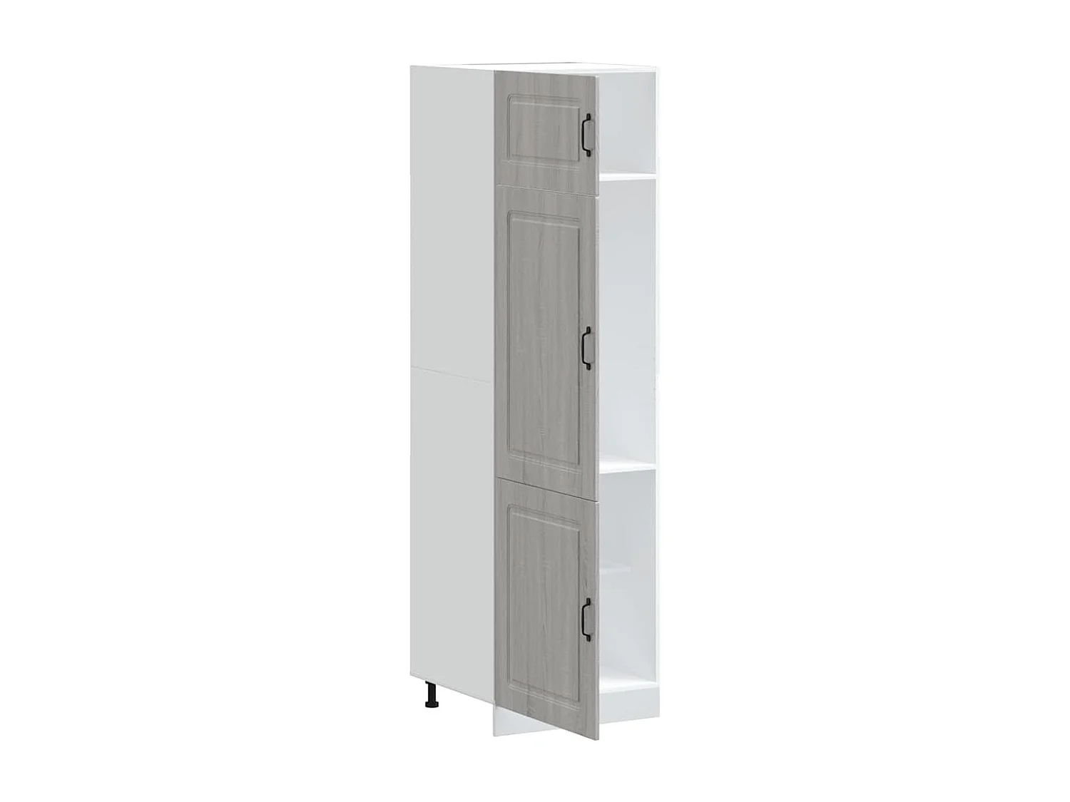 Gabinete de cocina de madera de ingeniería gris Sonoma de Kalmar