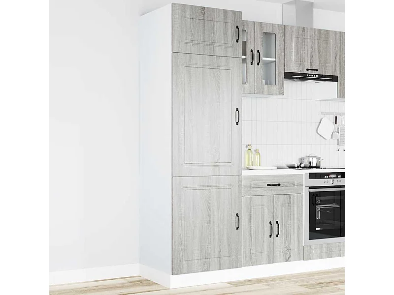 Armoire de cuisine Kalmar sonoma gris bois d'ingénierie