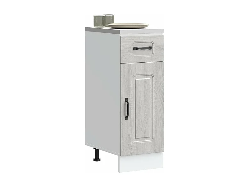 Armoire de cuisine Kalmar sonoma gris bois d'ingénierie