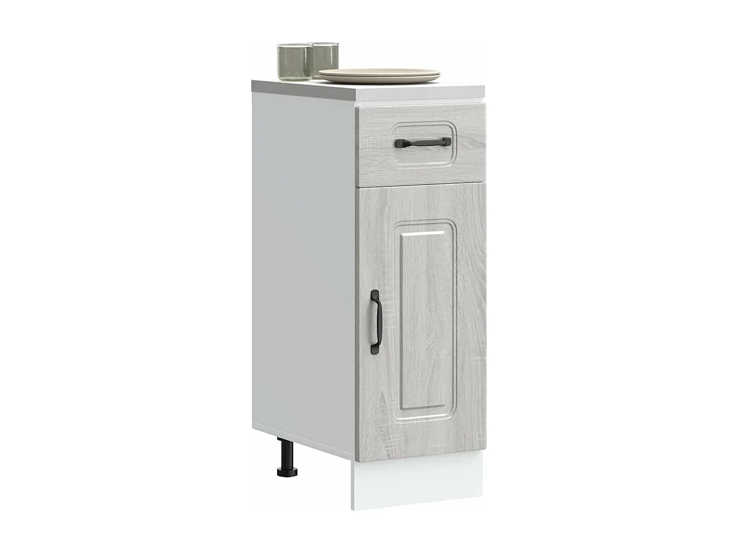 Armoire de cuisine Kalmar sonoma gris bois d'ingénierie