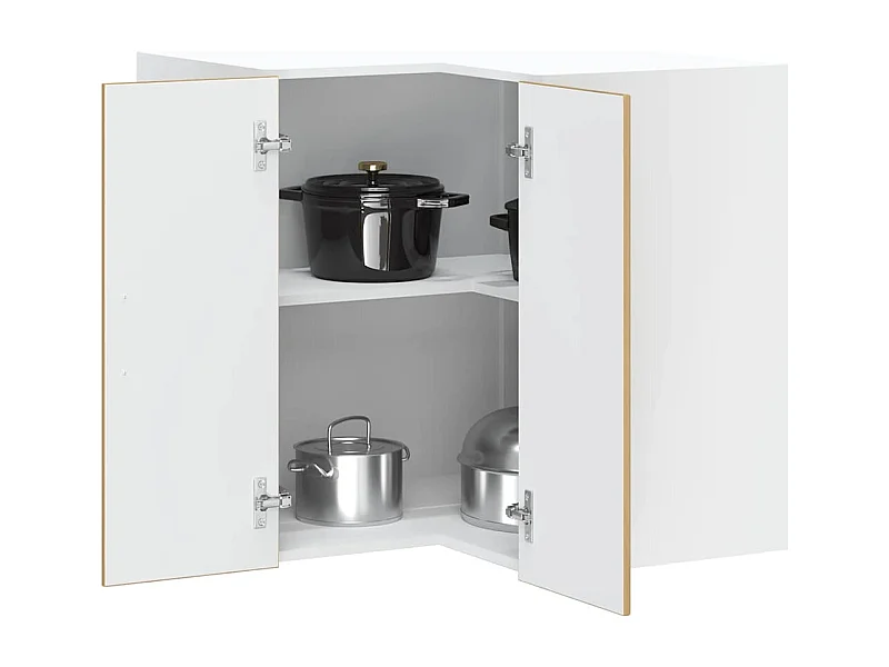 Armoire d'angle murale de cuisine Lucca chêne artisanal