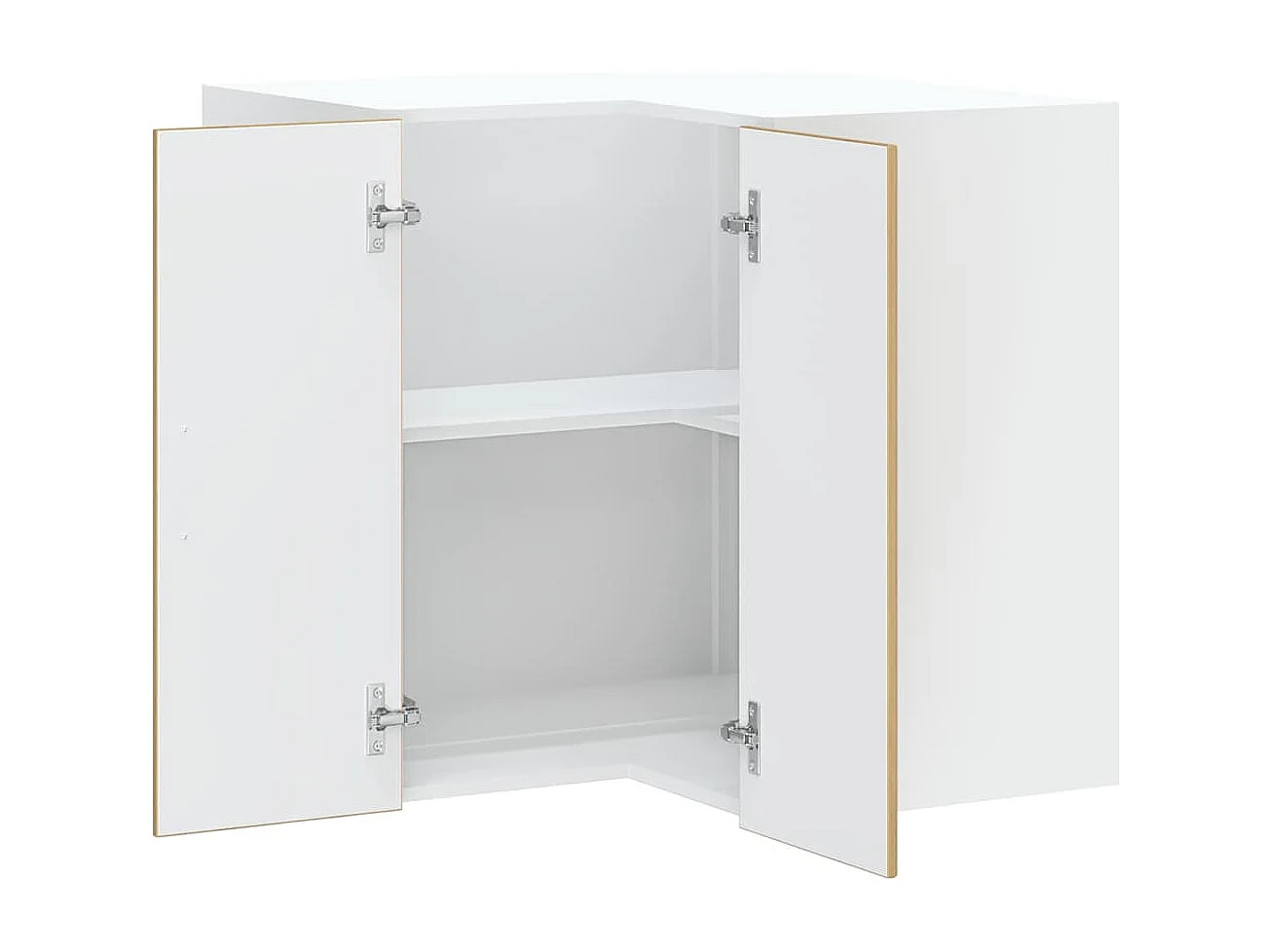 Armoire d'angle murale de cuisine Lucca chêne artisanal