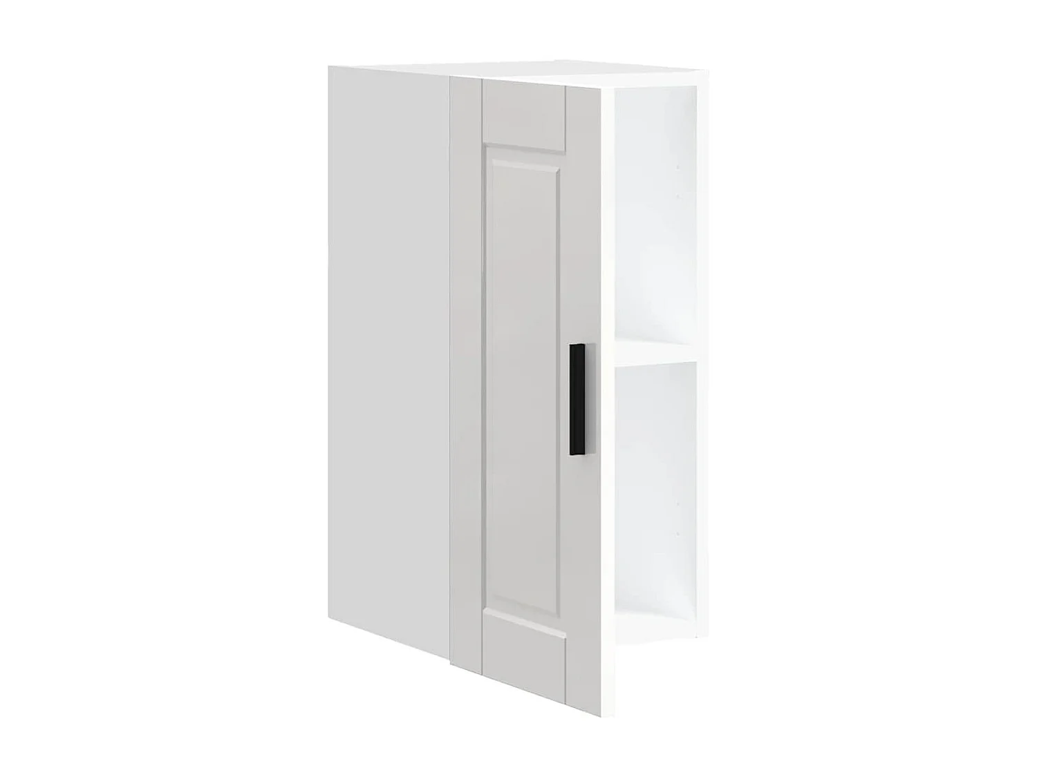 Armoire murale de cuisine Porto blanc brillant bois ingénierie