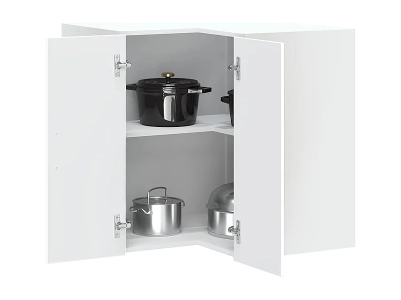 Mueble de cocina de esquina de madera de ingeniería blanca Porto