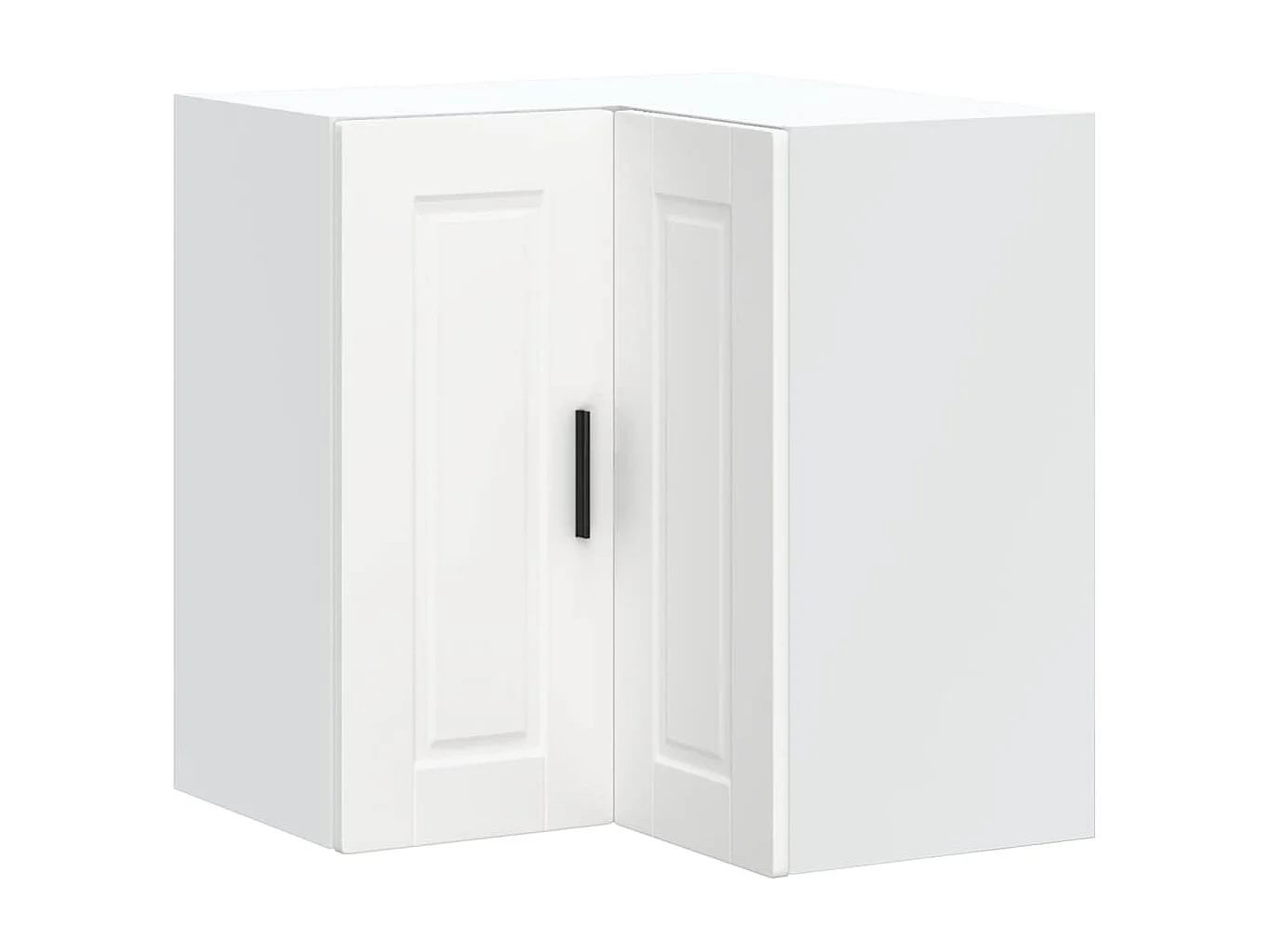 Armoire d'angle murale de cuisine Porto blanc bois d'ingénierie