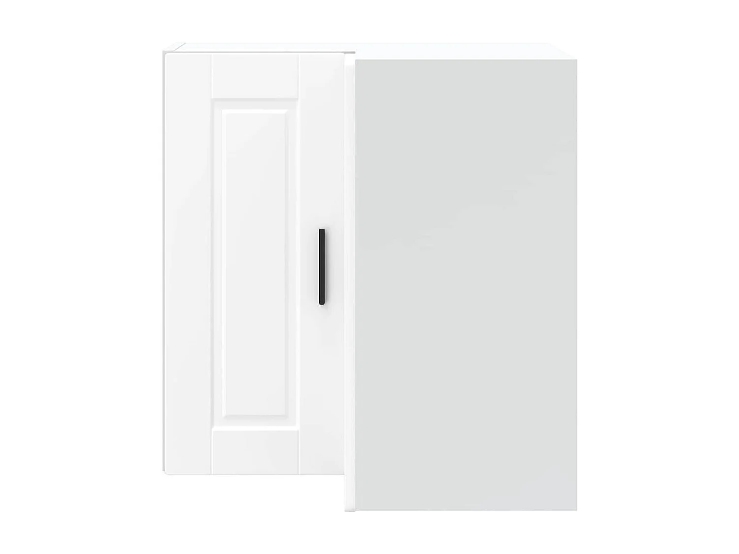 Armoire d'angle murale de cuisine Porto blanc bois d'ingénierie