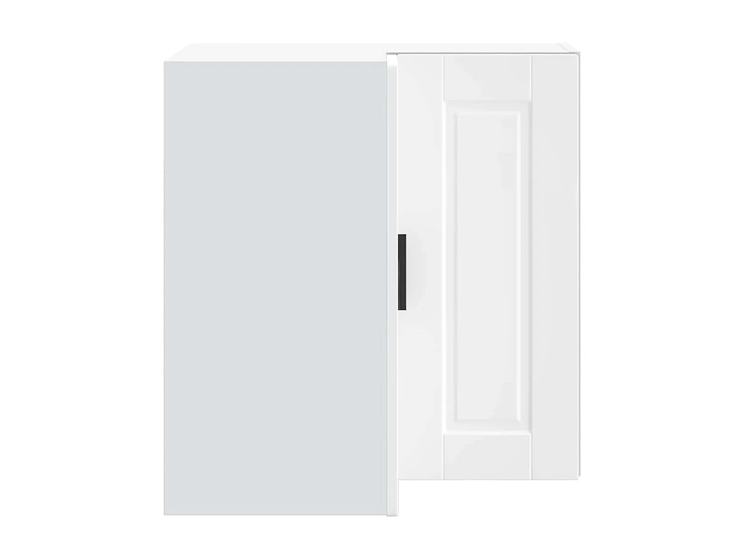 Armoire d'angle murale de cuisine Porto blanc bois d'ingénierie