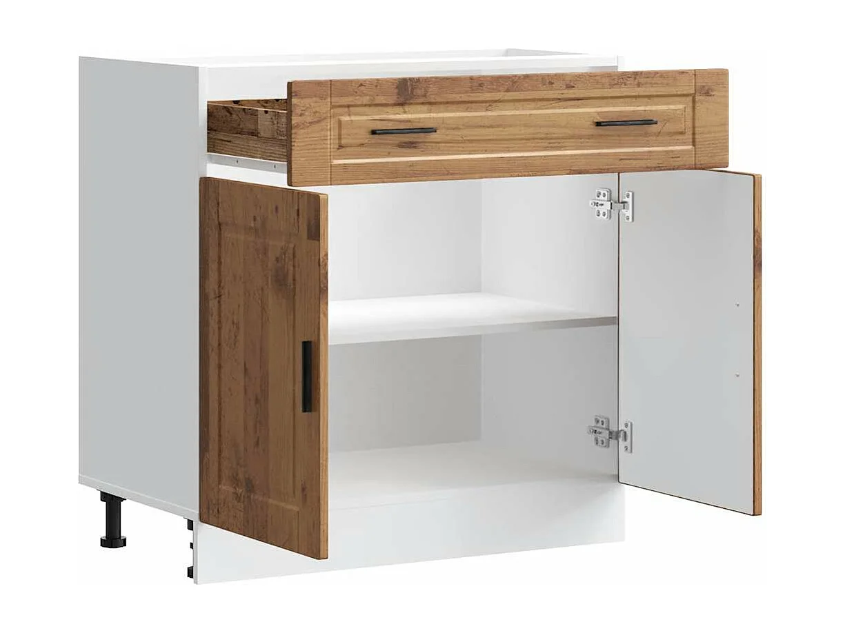 Armoire de cuisine Porto vieux bois bois d'ingénierie