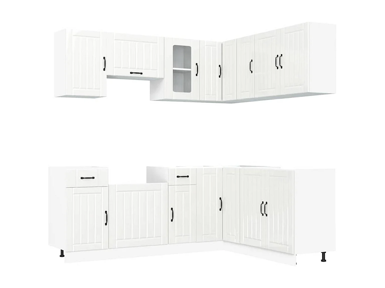 Lucca 11-teiliges Küchenschrank-Set aus Holzwerkstoff