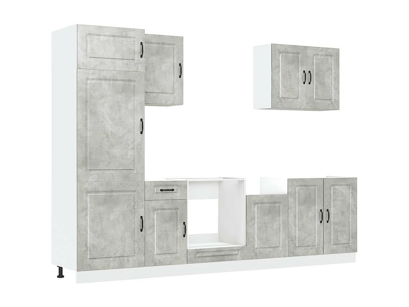 Ensemble d'armoires de cuisine 7 pcs Kalmar bois d'ingénierie