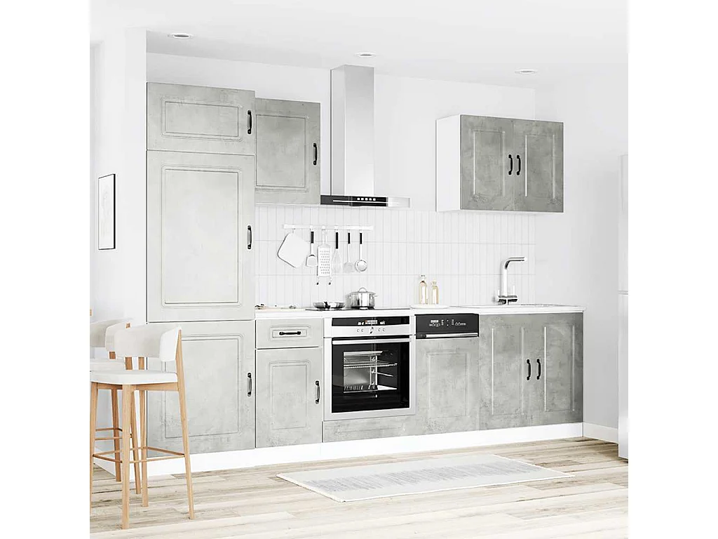 Ensemble d'armoires de cuisine 7 pcs Kalmar bois d'ingénierie