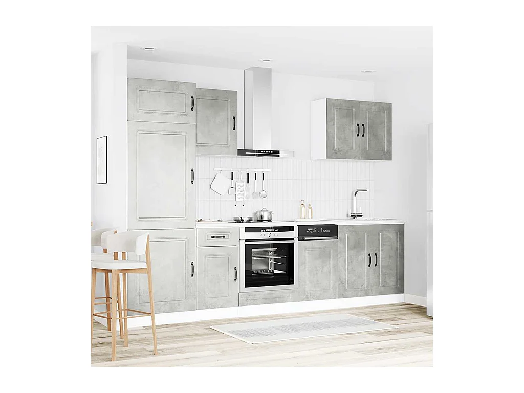 Ensemble d'armoires de cuisine 7 pcs Kalmar bois d'ingénierie