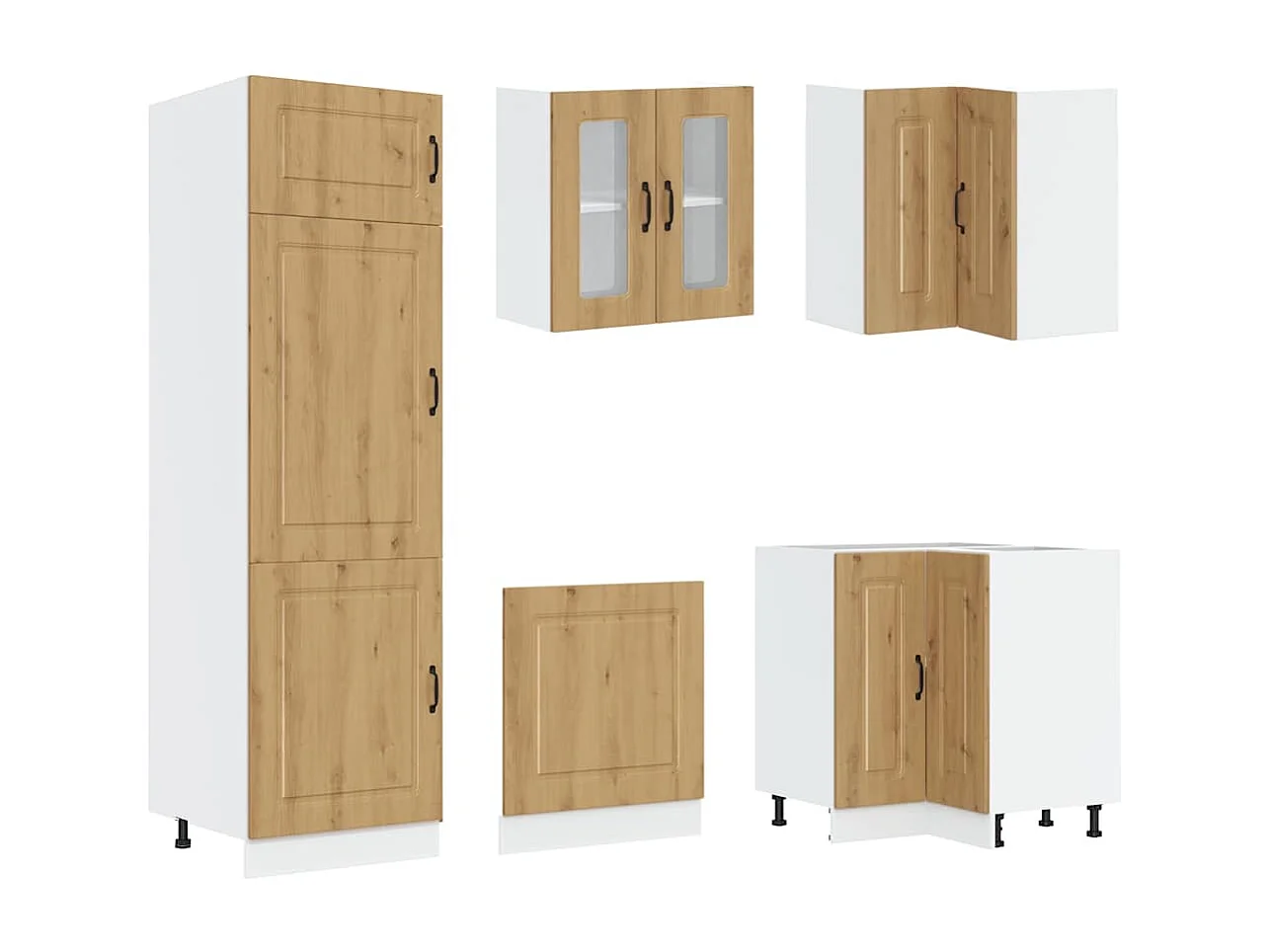 Ensemble d'armoires de cuisine 14 pcs Kalmar bois d'ingénierie