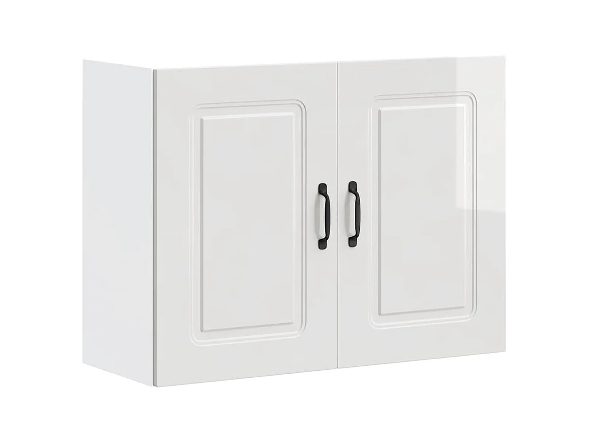 Mobile da cucina Kalmar bianco lucido in legno ingegnerizzato