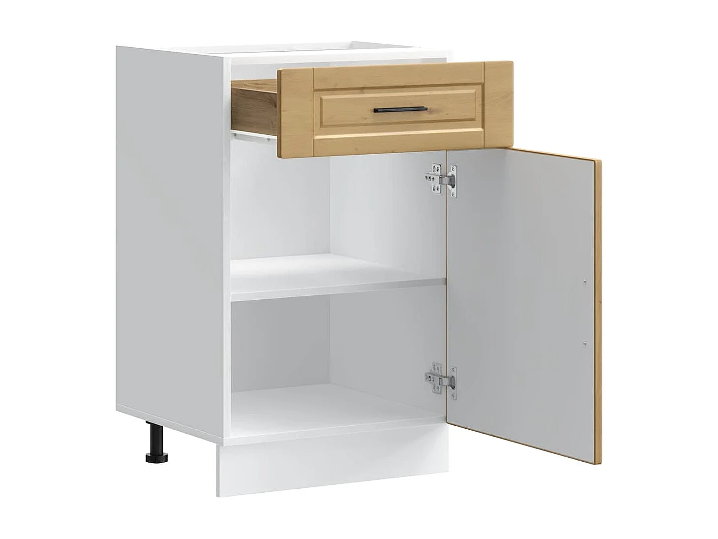 Mueble de cocina Porto fabricado artesanalmente en madera de roble