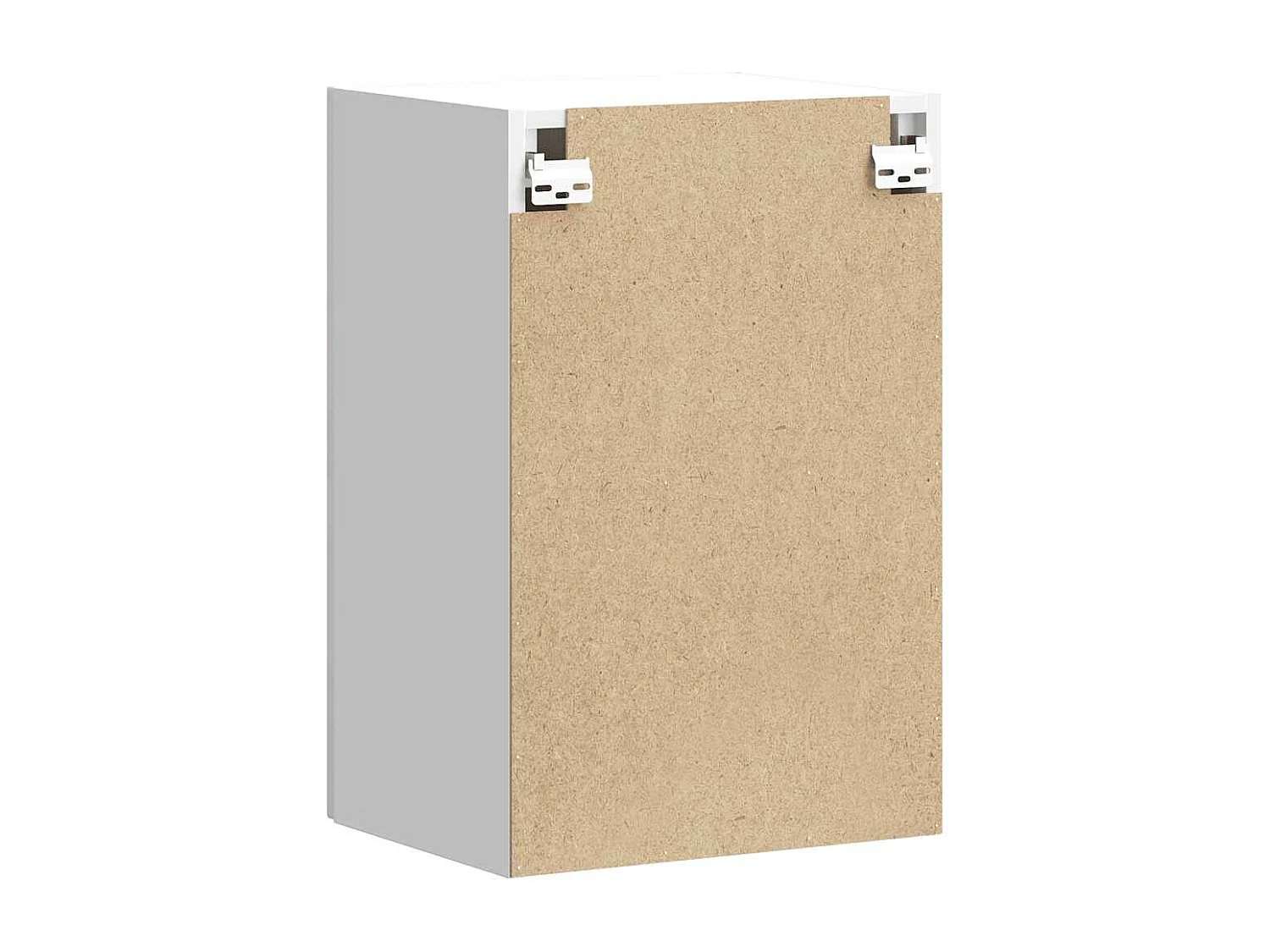 Armoire murale de cuisine Kalmar blanc brillant bois ingénierie