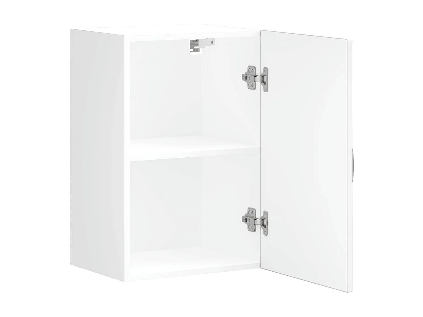 Armoire murale de cuisine Kalmar blanc brillant bois ingénierie