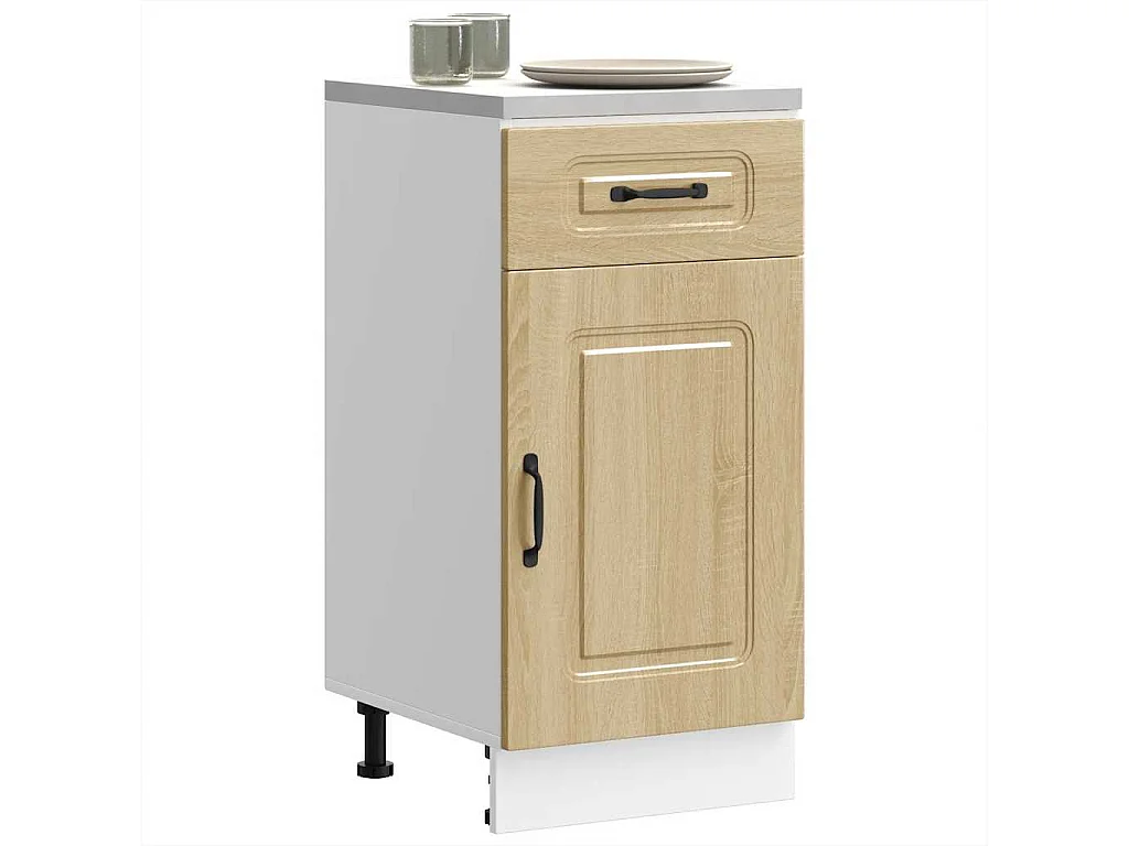 Armoire de cuisine Kalmar chêne sonoma bois d'ingénierie