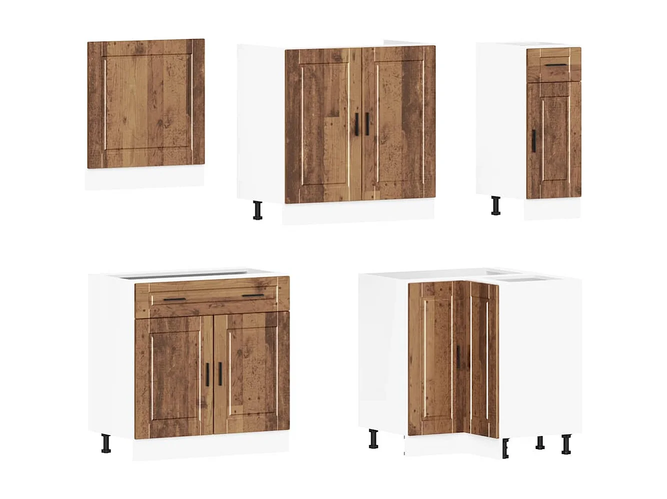 Porto 11-teiliges Küchenschrank-Set aus Holzwerkstoff