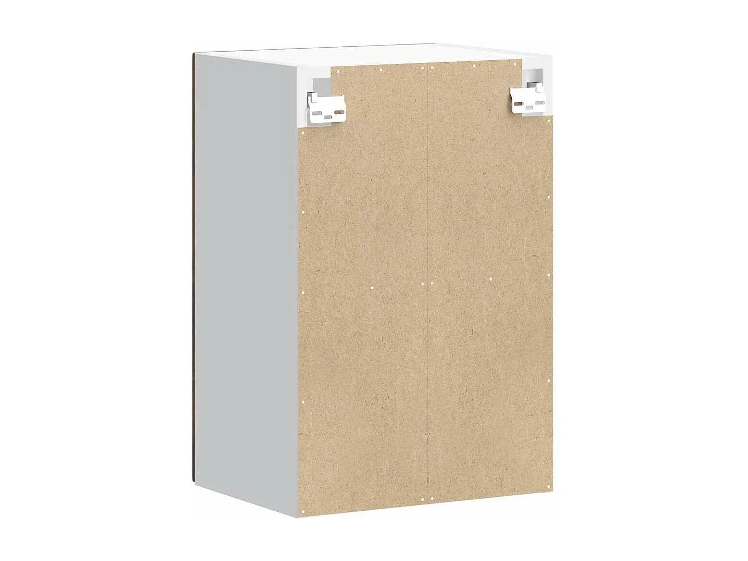 Armoire murale de cuisine avec porte en verre Porto chêne fumé