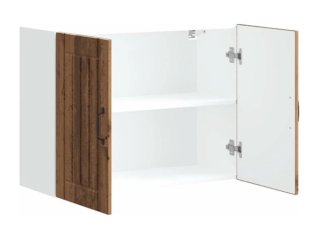 Armoire murale de cuisine Lucca vieux bois bois ingénierie