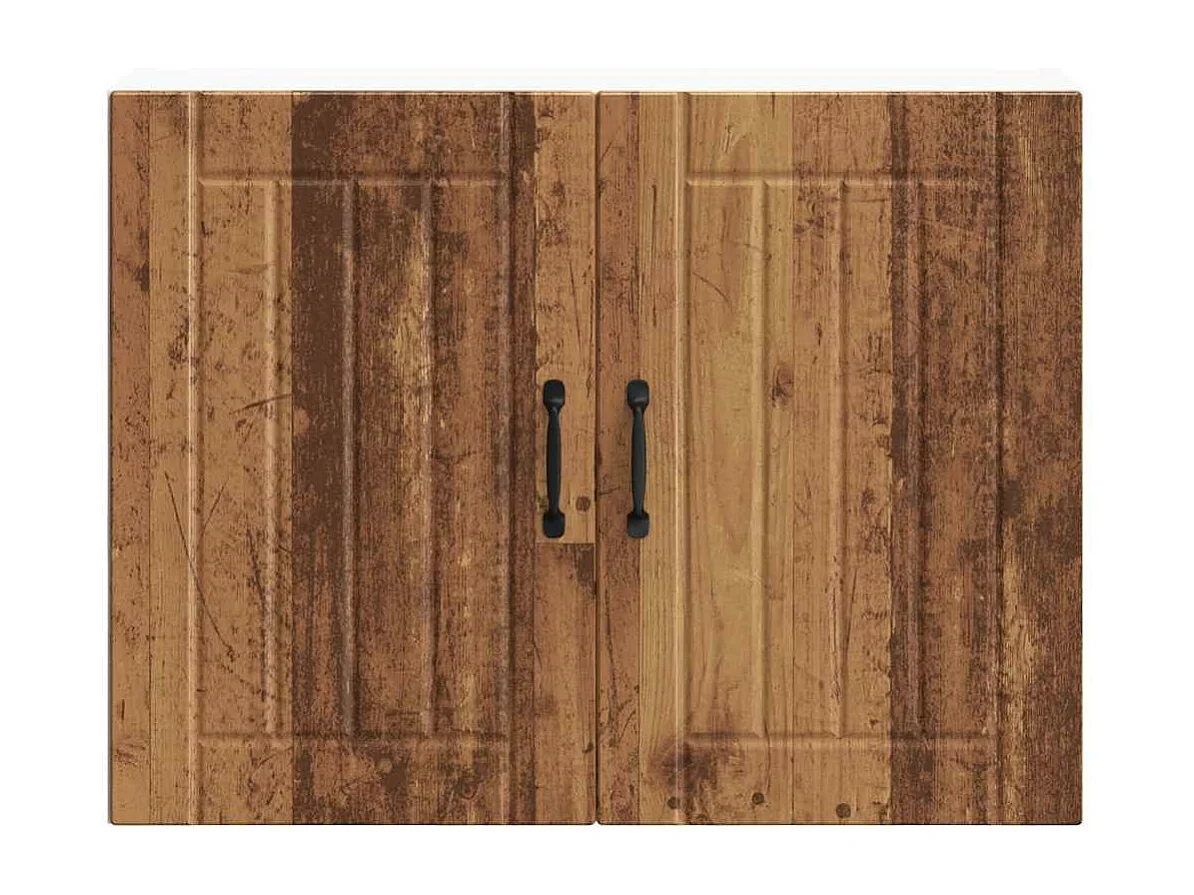 Armoire murale de cuisine Lucca vieux bois bois ingénierie