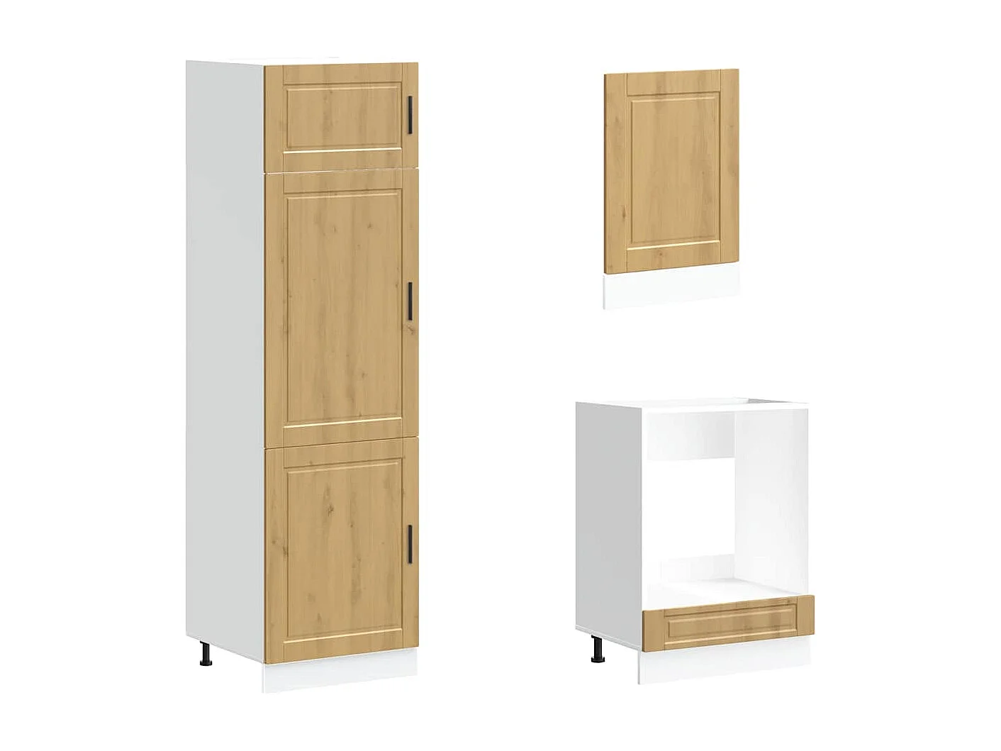 Juego de gabinetes de cocina Kalmar de 7 piezas de madera de ingeniería