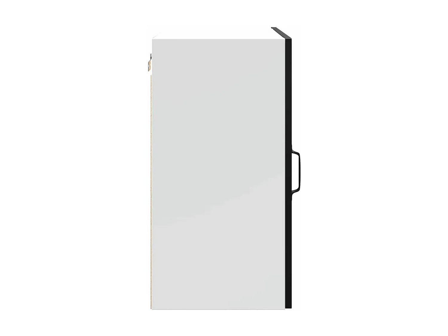 Armoire murale de cuisine Lucca noir bois d'ingénierie