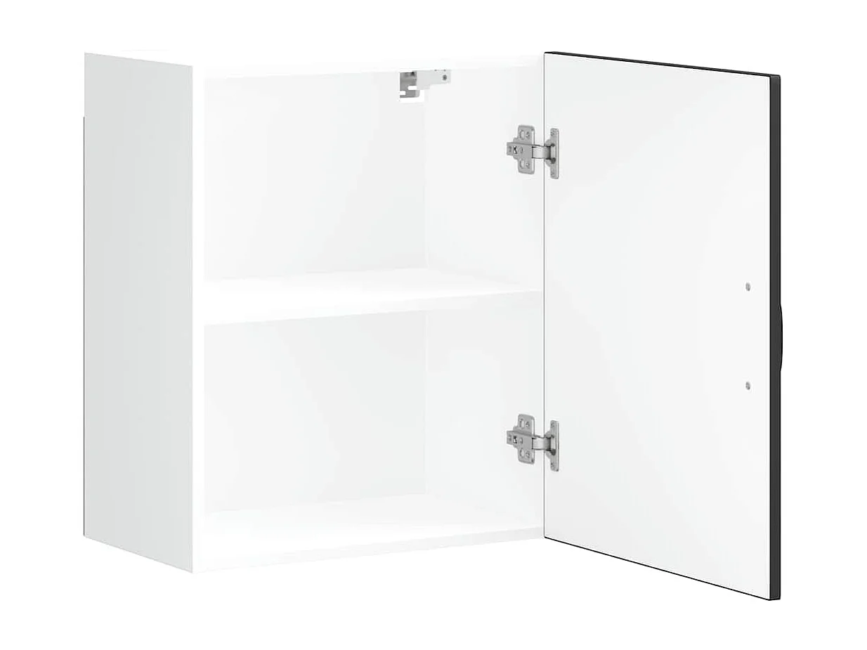 Armoire murale de cuisine Lucca noir bois d'ingénierie