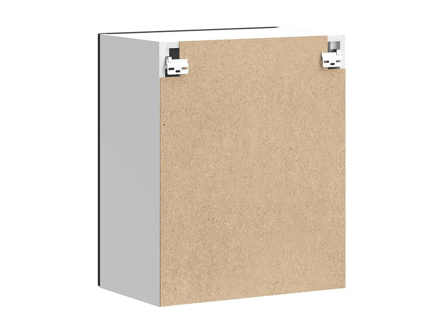 Armoire murale de cuisine Lucca noir bois d'ingénierie