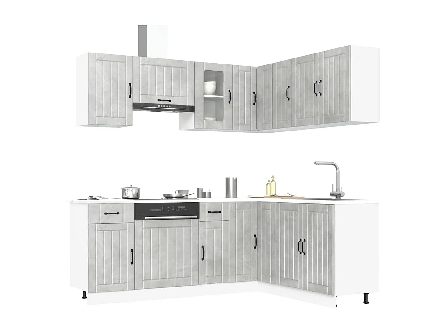 Kalmar 11-teiliges Küchenschrank-Set aus Holzwerkstoff